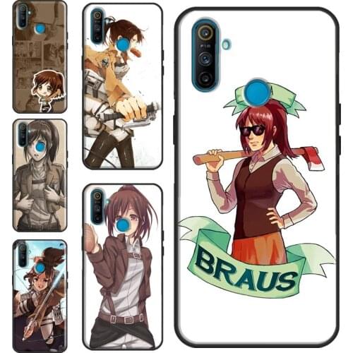 Attack on Titan Sasha Braus For OnePlus 9 8 Pro 7 Nord 9R 8T Case Cover For Realme 8 Pro 7 6 Q3 C3 C11 C15 C21 GT Neo