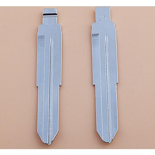 DAKATU Metal Blank Uncut Flip KD Remote Key Blade Type #35 for Suzuki Alto Blade NO.35 Car Blank Replacement