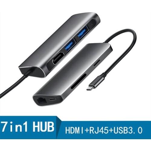 Fealushon USB 3.0 HUB Multi USB Splitter 3 USB3.0 Port with PD Charge for MacBook Surface Pro 6 PC Computer Accessories USB HUB