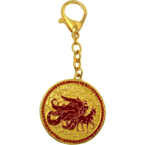 Feng Shui 9 Tailed Red Fox Amulet for Wealth & Power W3774