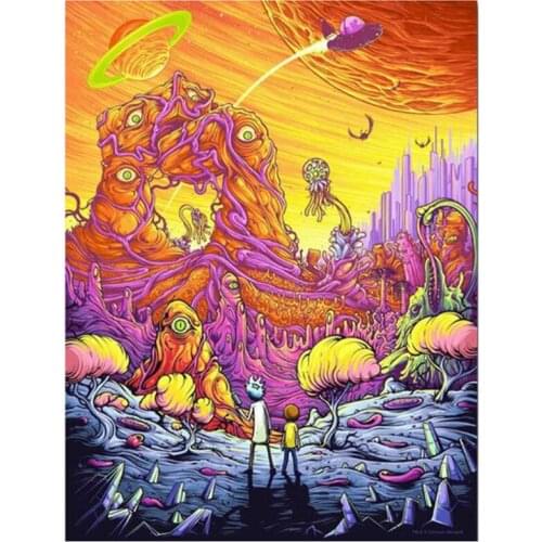 Full Square 5D Diy Full Cartoon Bead Patterns Diamond Painting Embroidery Puzzle Anime Needlework Picture Home Decor FC782