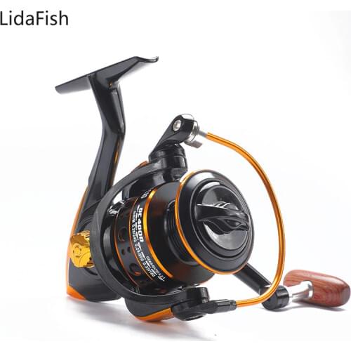 1000-7000 Series Metal Spool Spinning Reel 8KG Max Drag Power Fishing Reel for Bass Pike Fishing