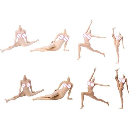 1/12 Scale Rubberized Steel Joint Female Soldier Body without Head Replacement