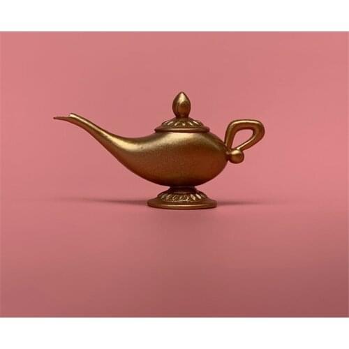 Mini Size Aladdin Djinni Genie Action Figure Toys Collection Aladdin and the Magic Lamp Decoration Anime Figuras Gifts for Kids
