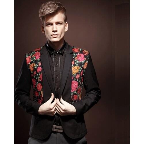 Free Shipping New fashion mens male long sleeved slim casual court autumn suit jacket slim single blazer west 13027 promotion