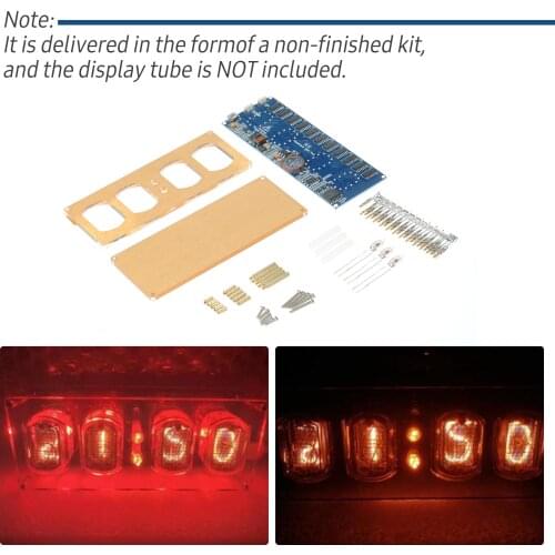 Digital Clock Kit Electronic Clock Semi-Finished Clock Module DIY Clock Kit Suitable for IN-12 Glow Tube