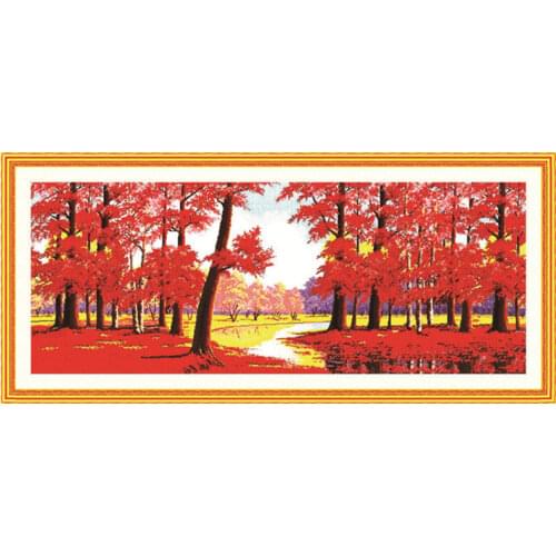 Opportunity Knocks cross stitch kit lanscape 18ct 14ct 11ct count printed canvas stitching embroidery DIY handmade needlework