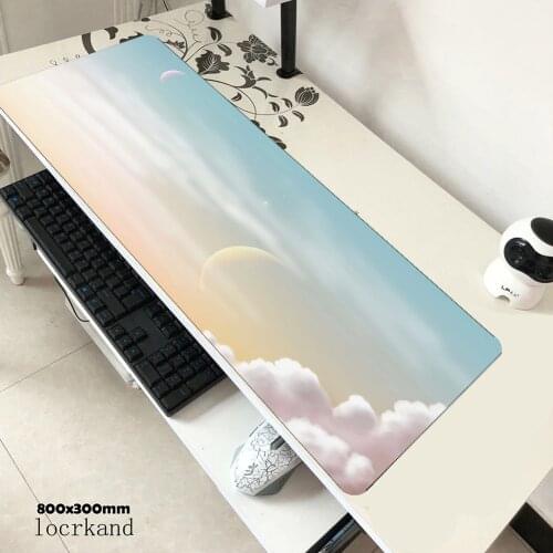 Cloud Artistic mousepad Custom gaming mouse pad pc computer 800x300x3mm gamer accessories mat gel laptop desk protector pads