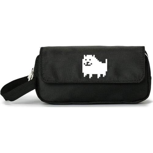 Undertale Sans Skull Cosplay Pen Bags Student School Pencil Case Box Cosmetic Makeup Bag Storage Bag For Gift