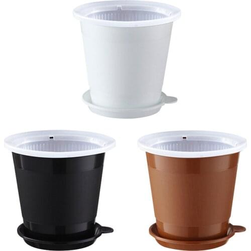 Clear Root Control Mesh Pot Fleshy Flower Orchid Transparent Breathable Resin Plastic Container Planter Gardening Decoration