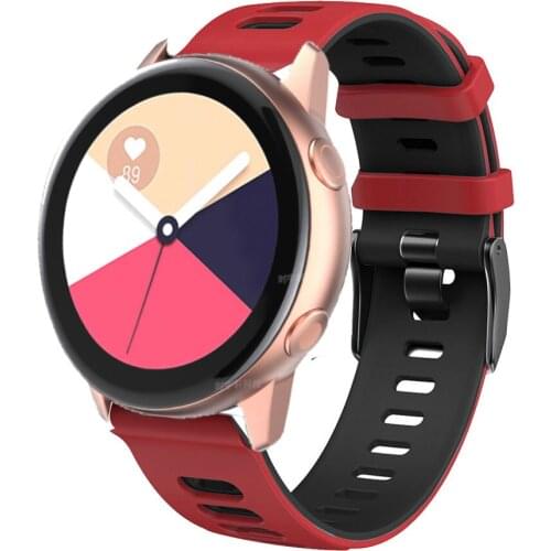 Newest 20mm 22mm Silicone Band for Samsung Galaxy Watch Active 2 Active 3 Gear S2 Watchband Bracelet Strap for Huami Amazfit bip