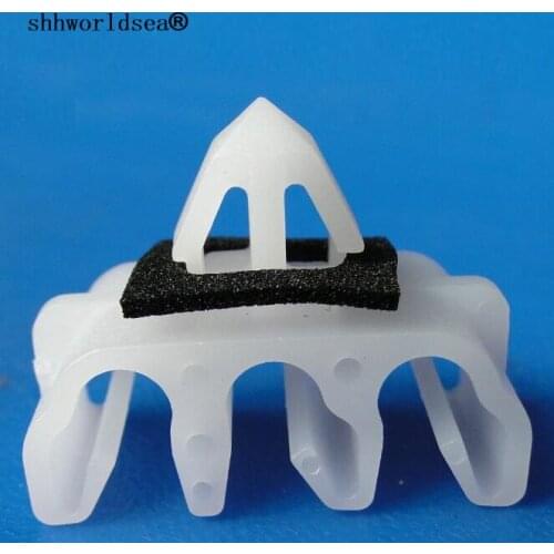 Shhworldsea auto clip and fastener for Line pipe clamp Three way round hole dia 5.1mm