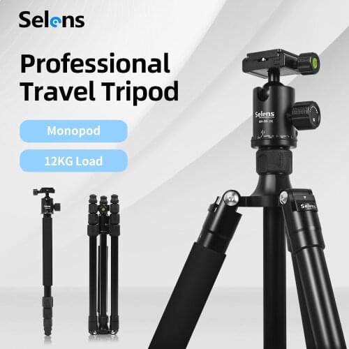 Selens TA-462 180 Degrees Professional carbon fiber tripod for digital camera tripode Suitable Top quality series camera stand
