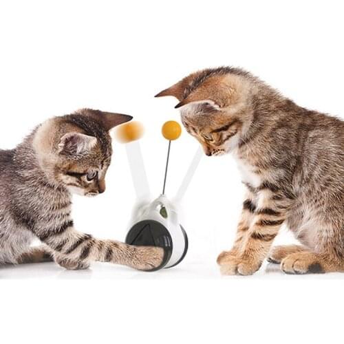 Smart Cat Toy With Wheels Automatic No Need Recharge Cat Toys Interactive Lrregular Rotating Mode Funny Not Boring Cat Supplies