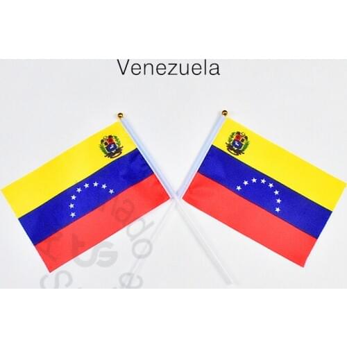 Venezuela 14*21cm flag Banner meet Parade party hand waving National flag Home Decoration flag banner
