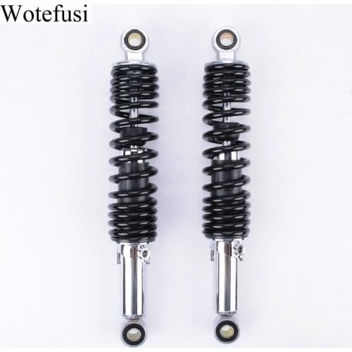 Wotefusi 2Pcs 320MM Shock Absorber Round Head Black For Motor Bike ATV Replacement [PA627]