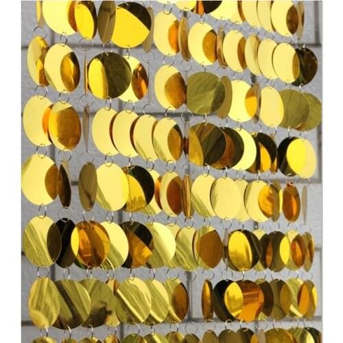 Gold PVC sequins curtain plastic partition curtain Festive party supplies indoor home Wedding decorations free shipping