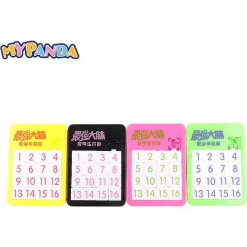 1pcs 3D Slide Puzzle Plastic Building Numbers Alphabets Learning Jigsaw Game Toys Childrens Educational Toy Puzzles Gift