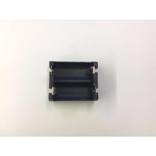1PCS DIY 2-Slot CR123A/16340 Protective Cover Lithium Battery Storage Box Button Battery Holder Case Black With Pin