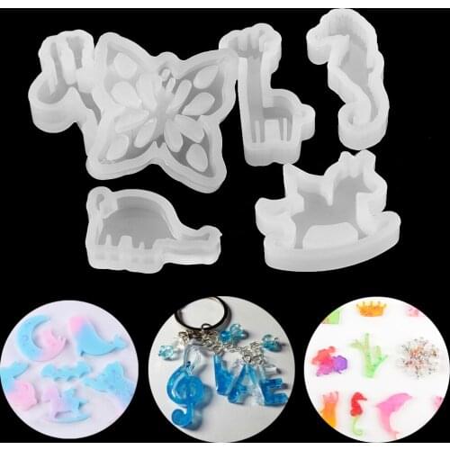 1pcs Music Moon Pendant Silicone Mold Resin Silicone Mould Handmade Tool Epoxy Resin Molds For DIY Jewelry Making Tool