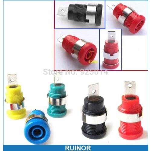 10PCS 5 color Multimeter instrument Binding Post for Banana Terminals Test probe