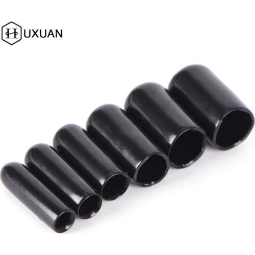 10PCS black Rubber End Caps For 4 Lines Quad Stunt Kite Fixed Parts 3/4/5/6/7/8MM Black
