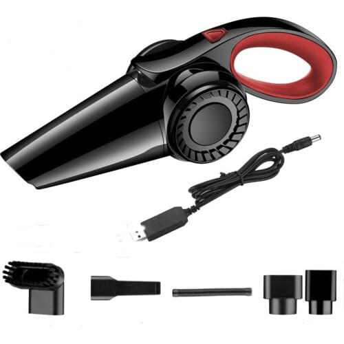 120W Car Vacuum Cleaner High Power Washable HEPA Filter with Brush/Soft Pipe