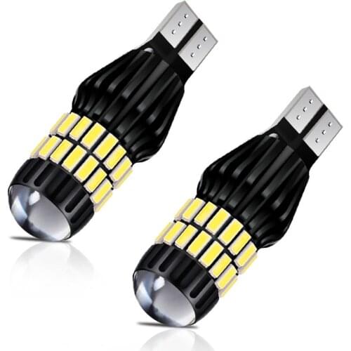 2PCS Super Bright T15 W16W WY16W LED Car Tail Brake Bulbs Turn Signals Canbus Auto Bcakup Reverse Lamp Daytime Running Light