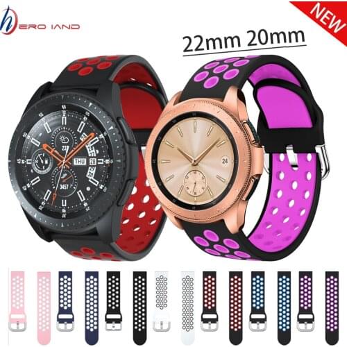 20mm 22mm strap watch band for Samsung Gear S3 Frontier Classic S2 band Replacemet band for Samsung Galaxy Watch 46mm 42mm strap