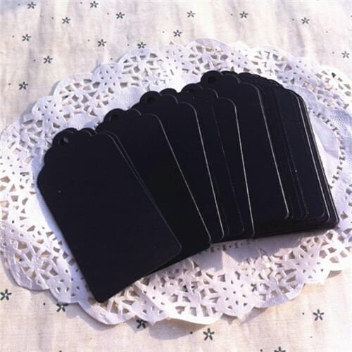 500pcs 9*4.5cm black paper tag, message card, children gift tag/cards, blank handmade card/tags, zakka baking card/tag