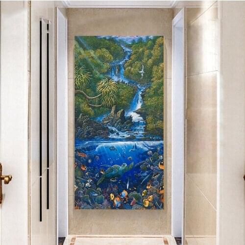 5D Diamond Painting Underwater world animal scenery Diamond Mosaic Full Drill Square Diamond Embroidery Animals Pictures F19