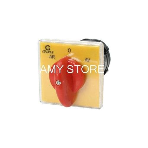AC 500V 25A Self Locking AR-0-AV 3 Position Cam Combination Changeover Switch