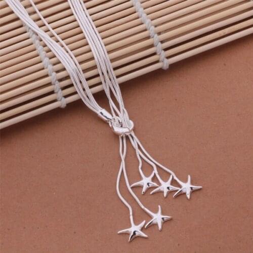 AN443 Hot sterling Necklace fashion jewelry pendant /aslajjsa axpajowa silver color