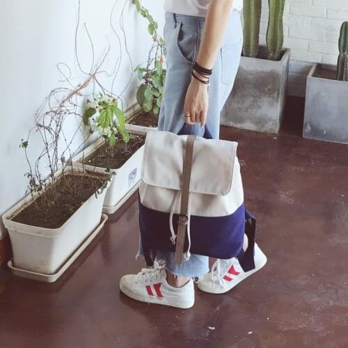 CGCBAG 2021 New Fashion Backpack Women Canvas Student School Bags Casual Harajuku Shopper Bag Simple Backpack Female Travel Bag