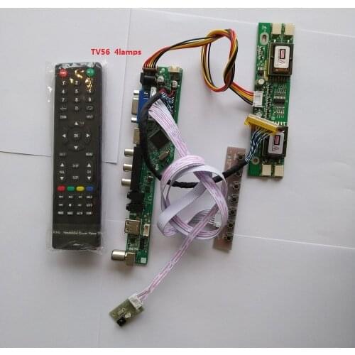 For M236H1-L01 4 lamps Resolution TV VGA AV VGA kit 30pin Digital Signal 1920X1080 23.6" Controller Board HDMI LCD