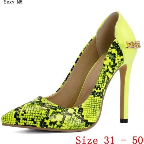 Women High Heels Pumps High Heel Shoes Stiletto Woman Shoes Kitten Heels Small Plus Size 31 - 50