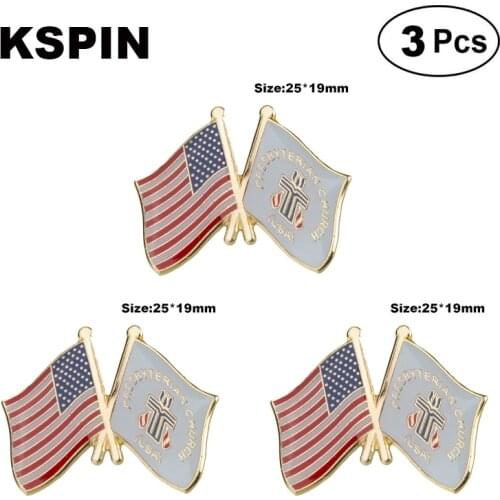 U.S.A & Presbyterian Frendship Lapel Pin Brooches Pins Flag badge Brooch Badges