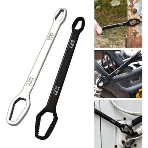 Double End Wrenches Universal Spanner 14-22mm 8-13mm Wrench Key Screw Nuts Repair Quick Release Wide Used Professional Hand Tool