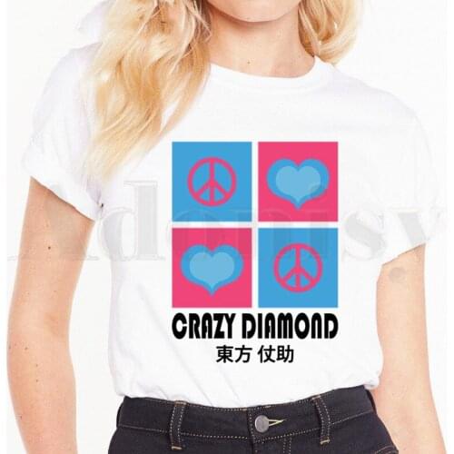 Jojo Bizarre Adventure Jojo Graphic Kujo Jotaro Short Sleeve Female Tops Tees Harajuku VintageT Shirts Womens T-shirt