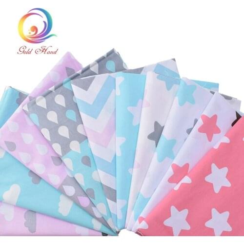 Haisen,Colored Clouds,Cartoon Printed Twill Cotton Fabric,DIY Quilting Sewing For Baby&Child Sheet,Pillow,Cushion,Toys Material