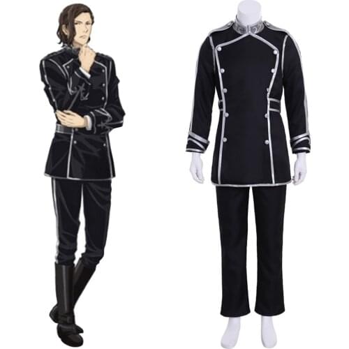 Cosplaydiy Anime Ginga Eiyuu Densetsu Oskar von Reuental Cosplay Costume Adult Halloween Top Pants Suit Any Size L320