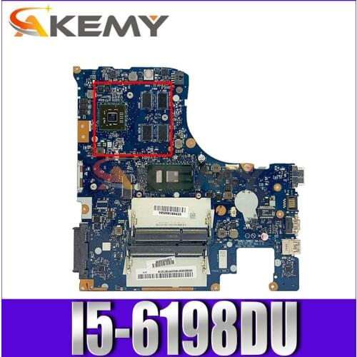 Laptop motherboard For LENOVO Ideapad 300-15ISK i5-6198DU Mainboard NM-A481 5B20L47778 SR2NR 216-0867030 DDR3