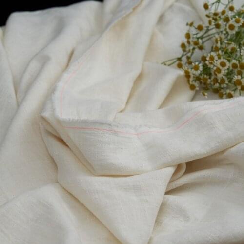 New Flax material Thickening in autumn and winter fabric High-end dresses clothes tissu