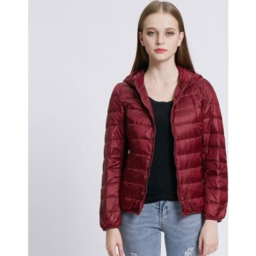 New 2020 Women Hooded Winter Coat Ultra Light Down Jackets Female Slim Puffy Duck Down Coat Chaqueta Mujer Plus Size 6XL 7XL