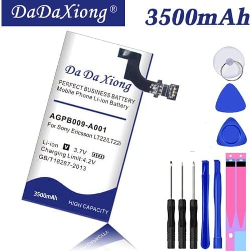 Original Da Da Xiong 3500mAh AGPB009-A001 Li-ion Phone Battery for Sony Ericsson Xperia P LT22 LT22I Cell Phone Battery