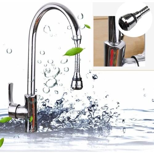 360 Degree Adjustment Kitchen Faucet Extension Tube Bathroom Extension Water Tap Water Filter Foam Kitchen Faucet Accessories