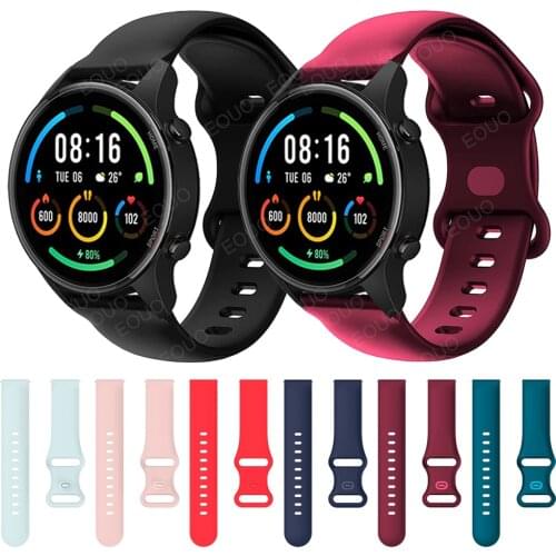 22mm Quick release Silicone Strap Band For Xiaomi Mi Watch Color sports edition Smartwatch Bracelet Watchband Wriststrap