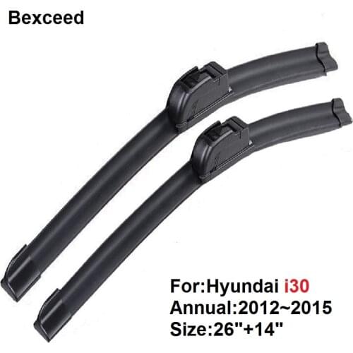 For Hyundai i30 26"+14" Bexceed of Car Windshield Windscreen Wiper Blade 2012 2013 ~2015