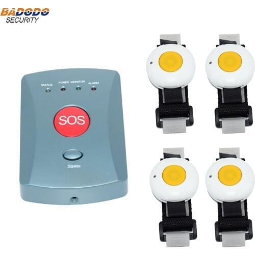 GSM Emergency call alarm system with panic sos button for Elderly patient kid card