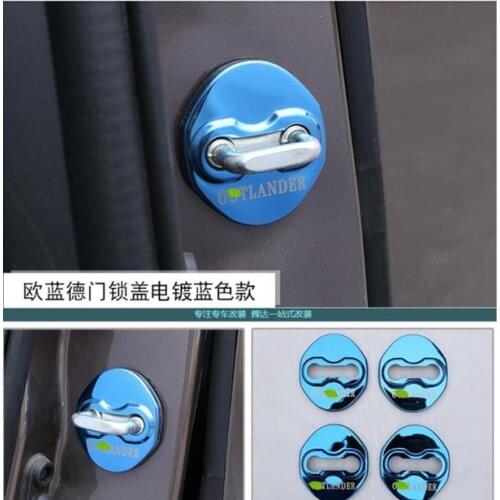 Car styling Car Door lock protective cover Fit For Mitsubishi Outlander 2013-2016